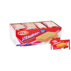 Apollo Strawberry Creamed Wafer (12x24's)