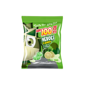 Cocoaland Lot100 Heroes Lime Candy (4x10x120g)