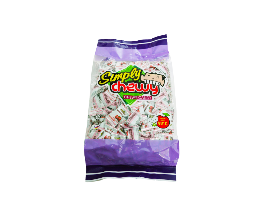 Simply Chewy Strawberry Candy (8x1kg) CHA YI TRADING SDN. BHD.