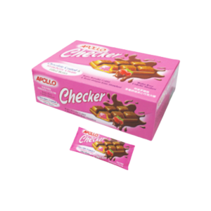 Apollo Checker Strawberry Wafer Bar (12x24's)