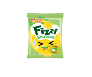 Cocoaland Lot100 Fizzi Lemon Sour Candy (4x10x120g)