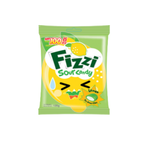 Cocoaland Lot100 Fizzi Lemon Sour Candy (4x10x120g)