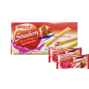 Apollo Strawberry Stick Wafer (24x30's) / (36x12's)