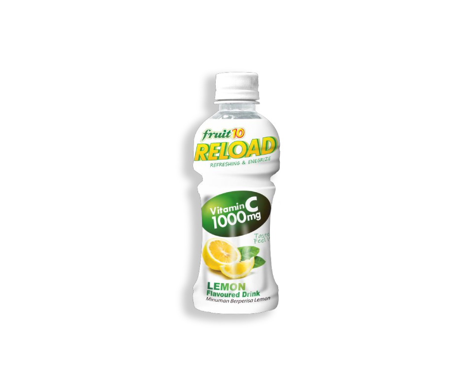 Fruit 10 Reload Vitamin C Lemon (24x300ml) CHA YI TRADING SDN. BHD.