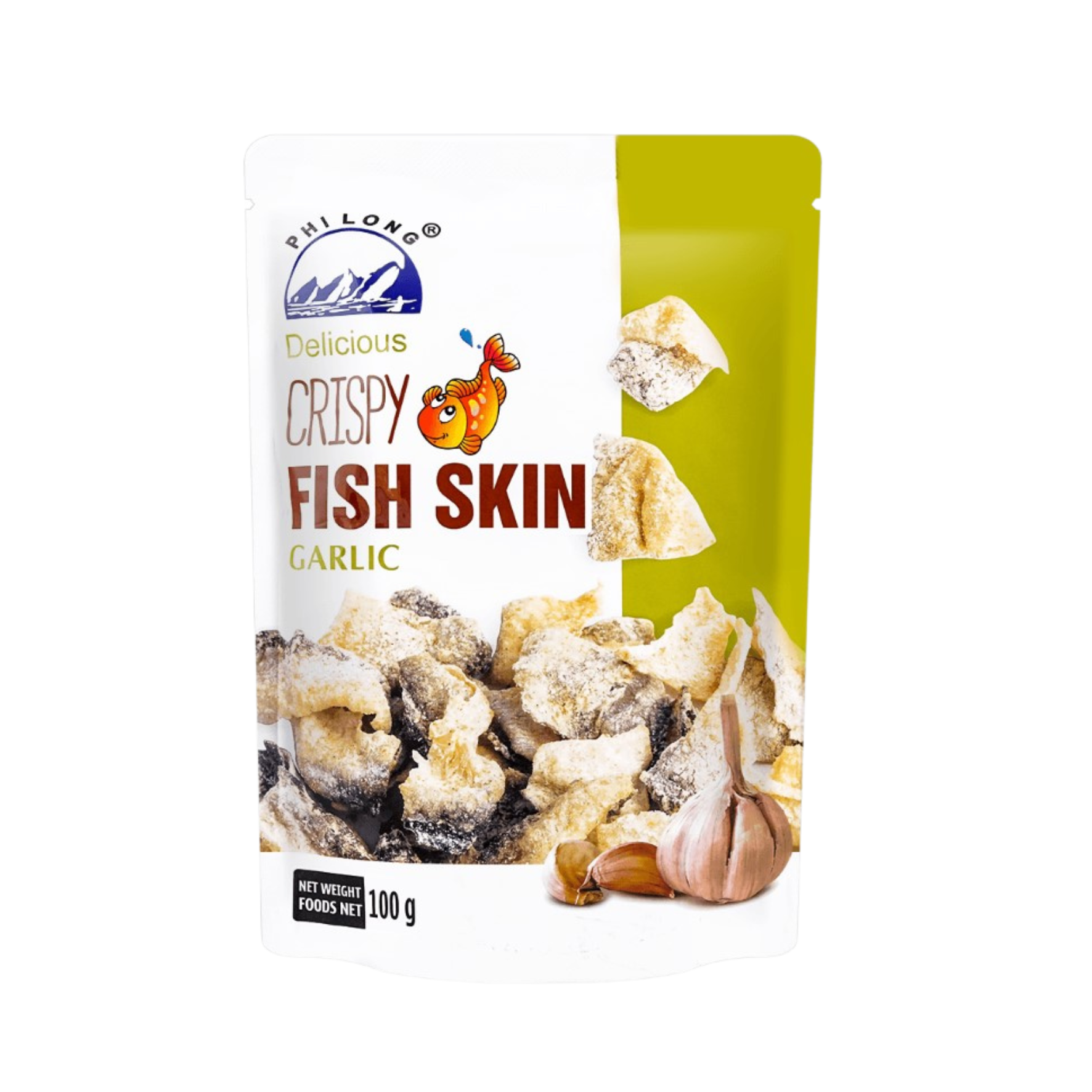 Crispy Fish Skin Garlic (20x100g) CHA YI TRADING SDN. BHD.