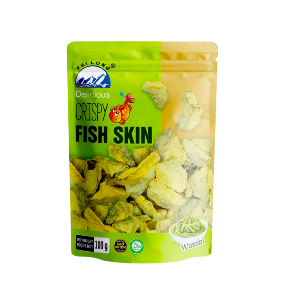 Crispy Fish Skin Wasabi (20x100g) CHA YI TRADING SDN. BHD.